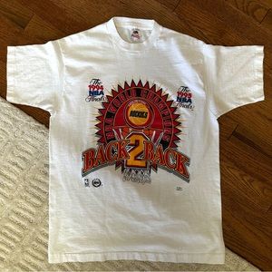 Vintage 1995 Houston Rockets Basketball NBA World Champions T-Shirt